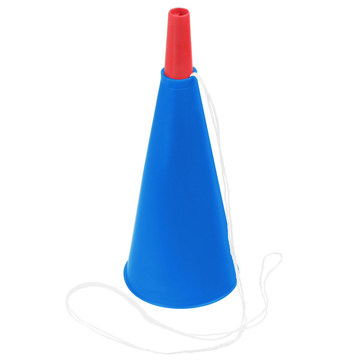 Fan-Horn, Fan-Horn blau, Mundstück rot