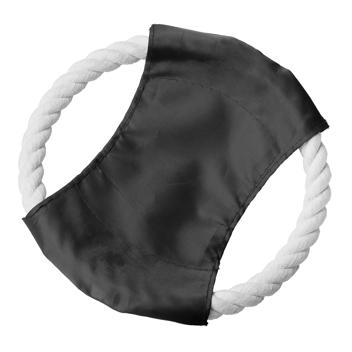 Hunde-Wurfscheibe, Grundfarbe schwarz, Zusatzfarbe weiß