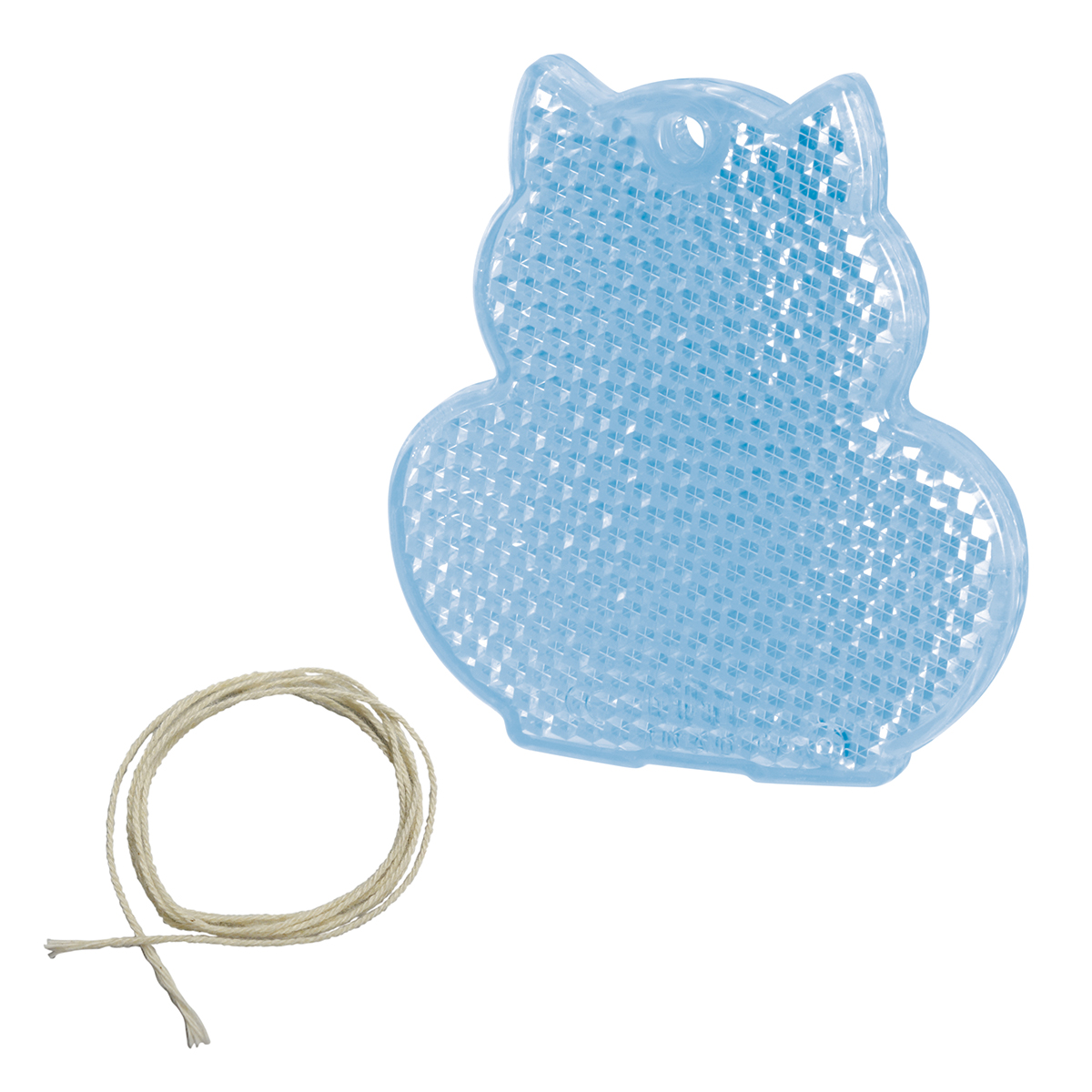 Sicherheits-Reflektor "Katze", transparent blau