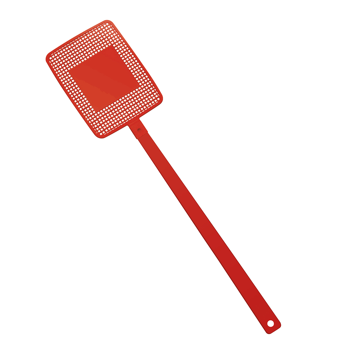 Fliegenklatsche "Rechteck", Griff rot, Klatsche rot