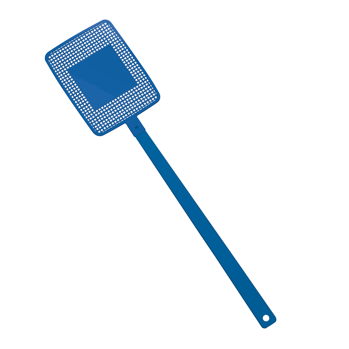 Fliegenklatsche "Rechteck", Griff blau, Klatsche blau