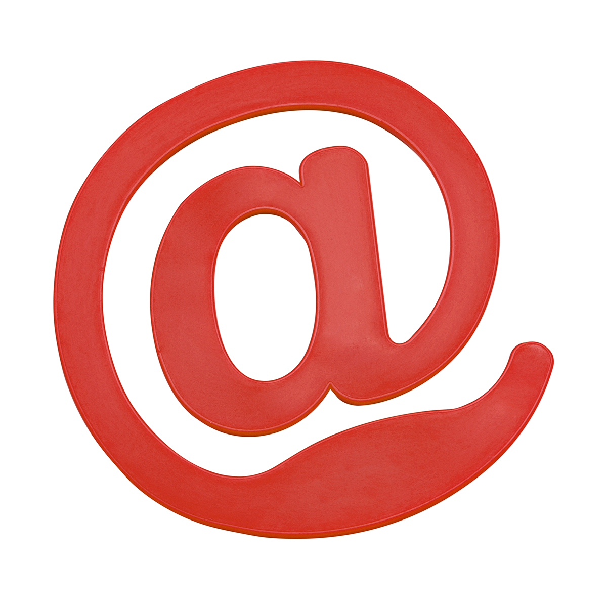 Zettelklammer "@-Zeichen", rot