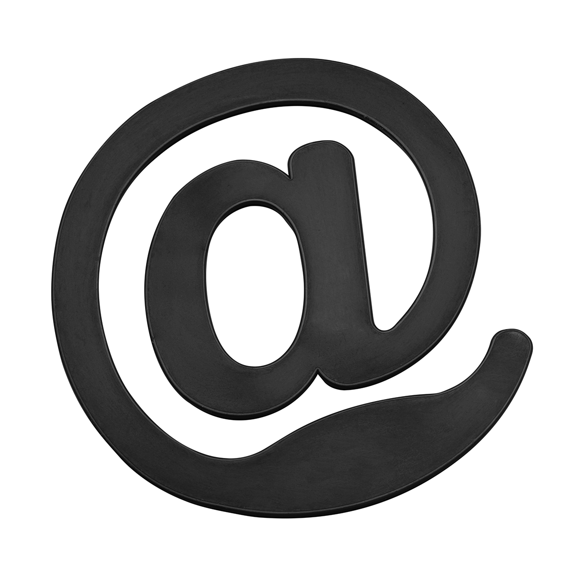 Zettelklammer "@-Zeichen", schwarz