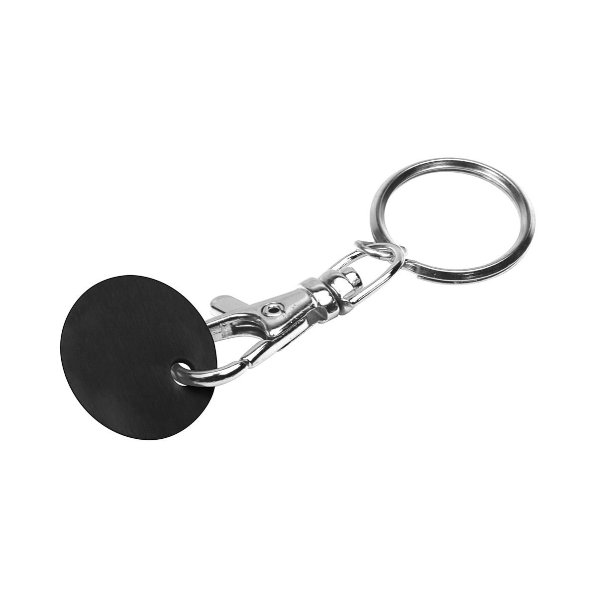 Metall-Karabinerhaken "Omega", schwarz · S