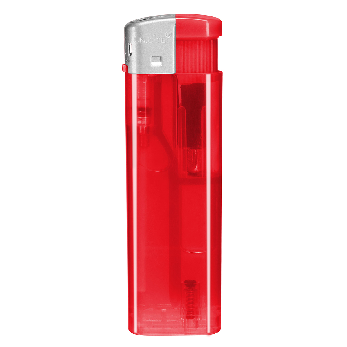 Elektronik-Feuerzeug "Beta", transparent rot