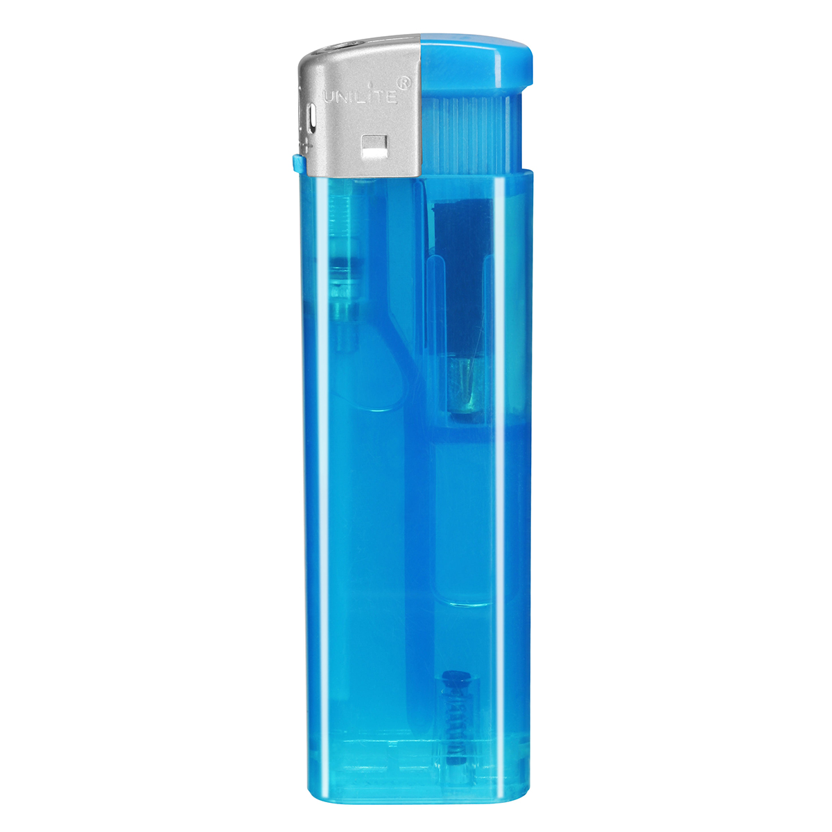 Elektronik-Feuerzeug "Beta", transparent blau