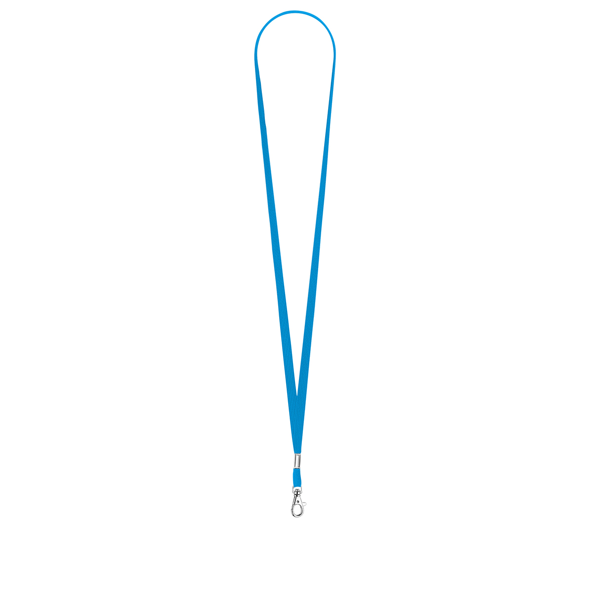 Schlüsselband/Lanyard "Schlauch", ca. Pantone process cyan C