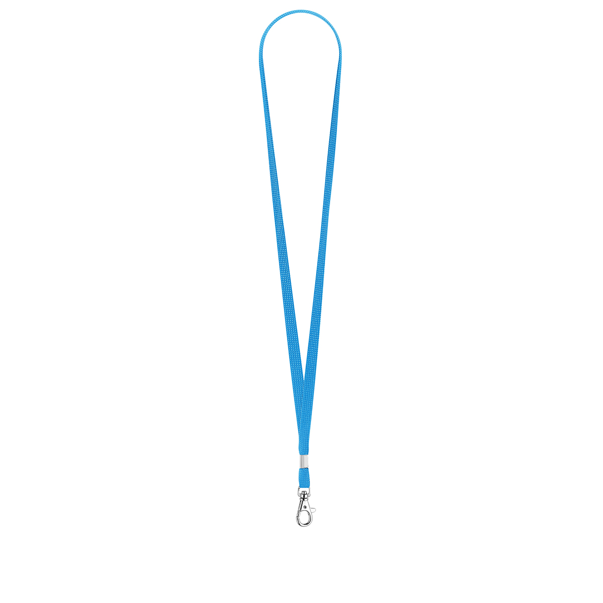 Schlüsselband/Lanyard "Schlauch", ca. Pantone process cyan C