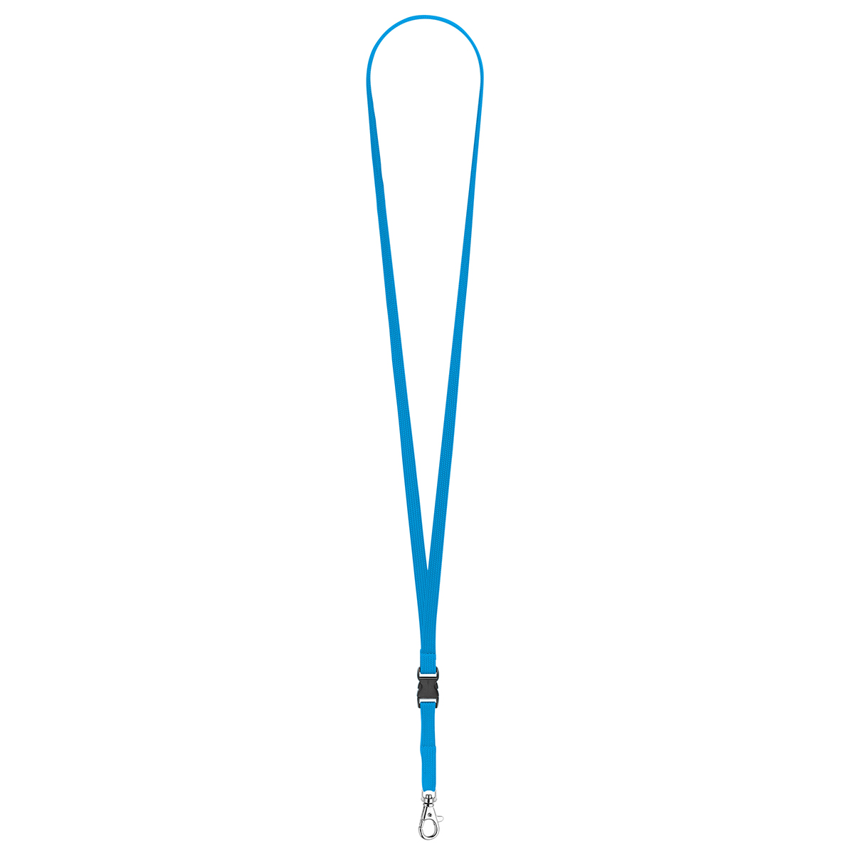 Schlüsselband/Lanyard "Schlauch", ca. Pantone process cyan C