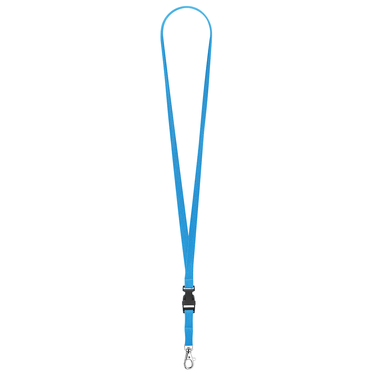 Schlüsselband/Lanyard "Schlauch", ca. Pantone process cyan C