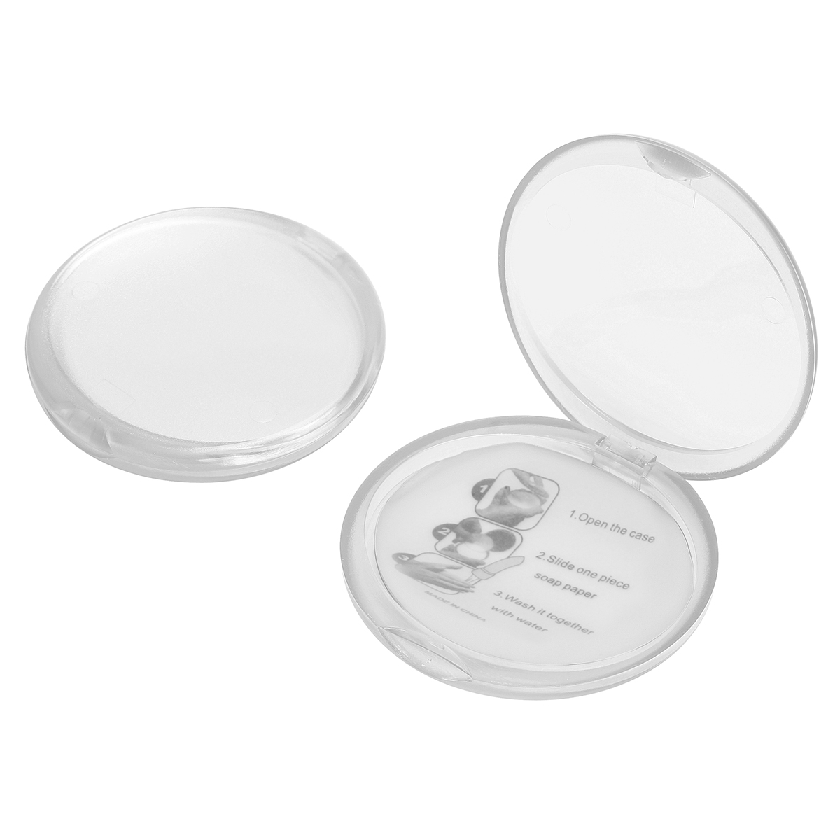 Seifendose, gefrostet transparent