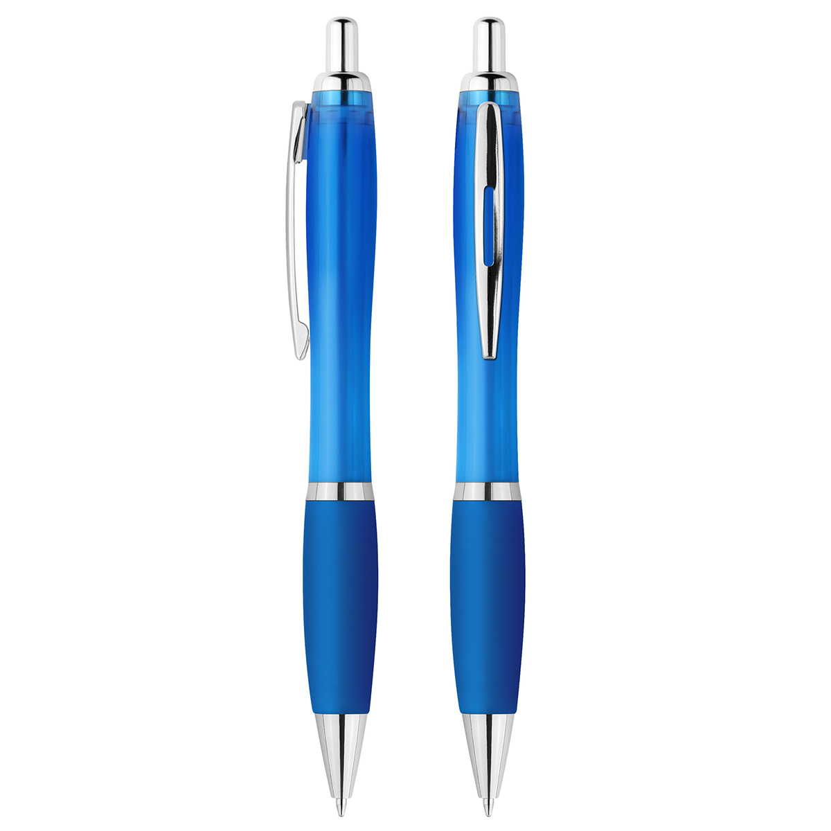 Druckkugelschreiber "Alpha", transparent blau