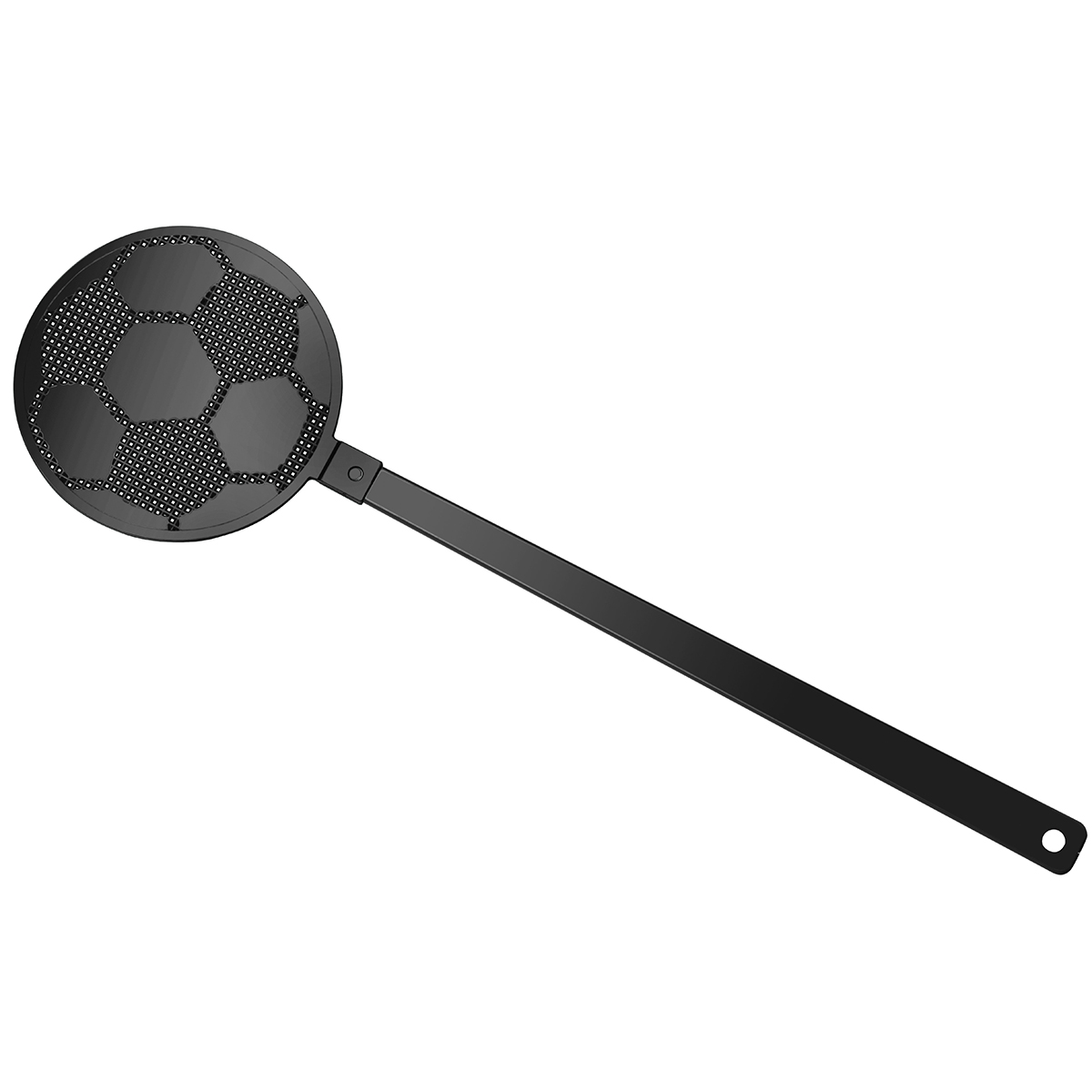 Fliegenklatsche "Fußball", Griff schwarz, Klatsche schwarz
