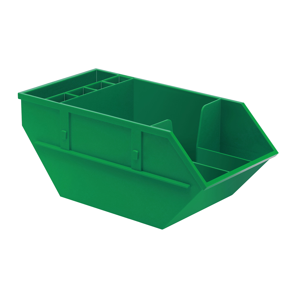 Zettelbox mit Köcher "Container", grün