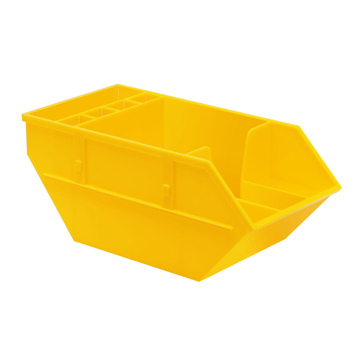 Zettelbox mit Köcher "Container", gelb