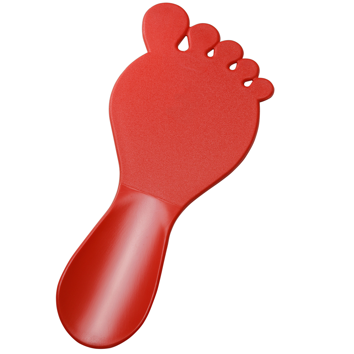 Schuhlöffel "Fuß", rot