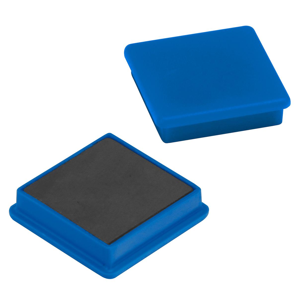 Magnet, quadratisch, blau
