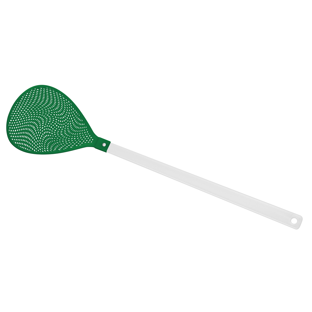 Fliegenklatsche "Oval", Griff weiß, Klatsche grün