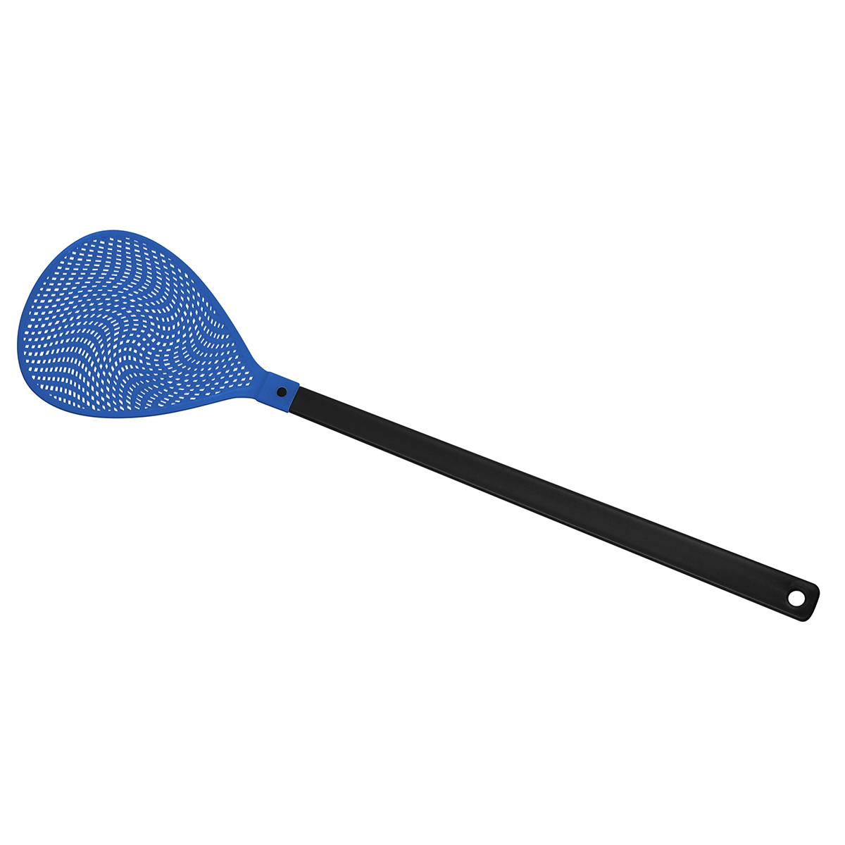 Fliegenklatsche "Oval", Griff schwarz, Klatsche blau