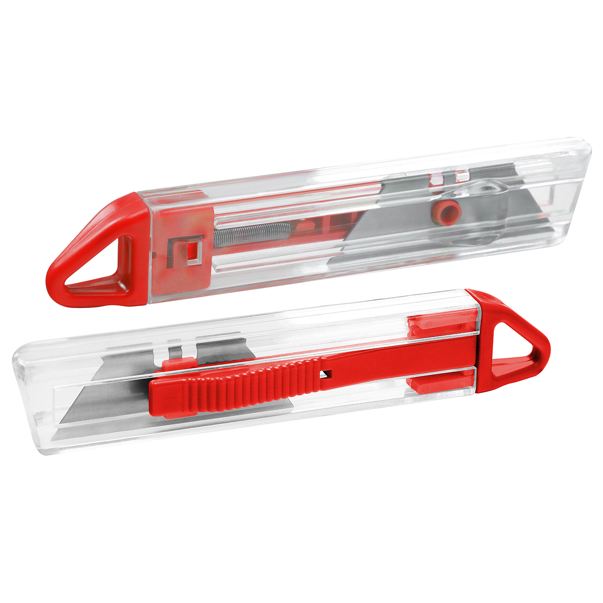 Cutter "Gamma", Grundfarbe transparent, Zusatzfarbe rot