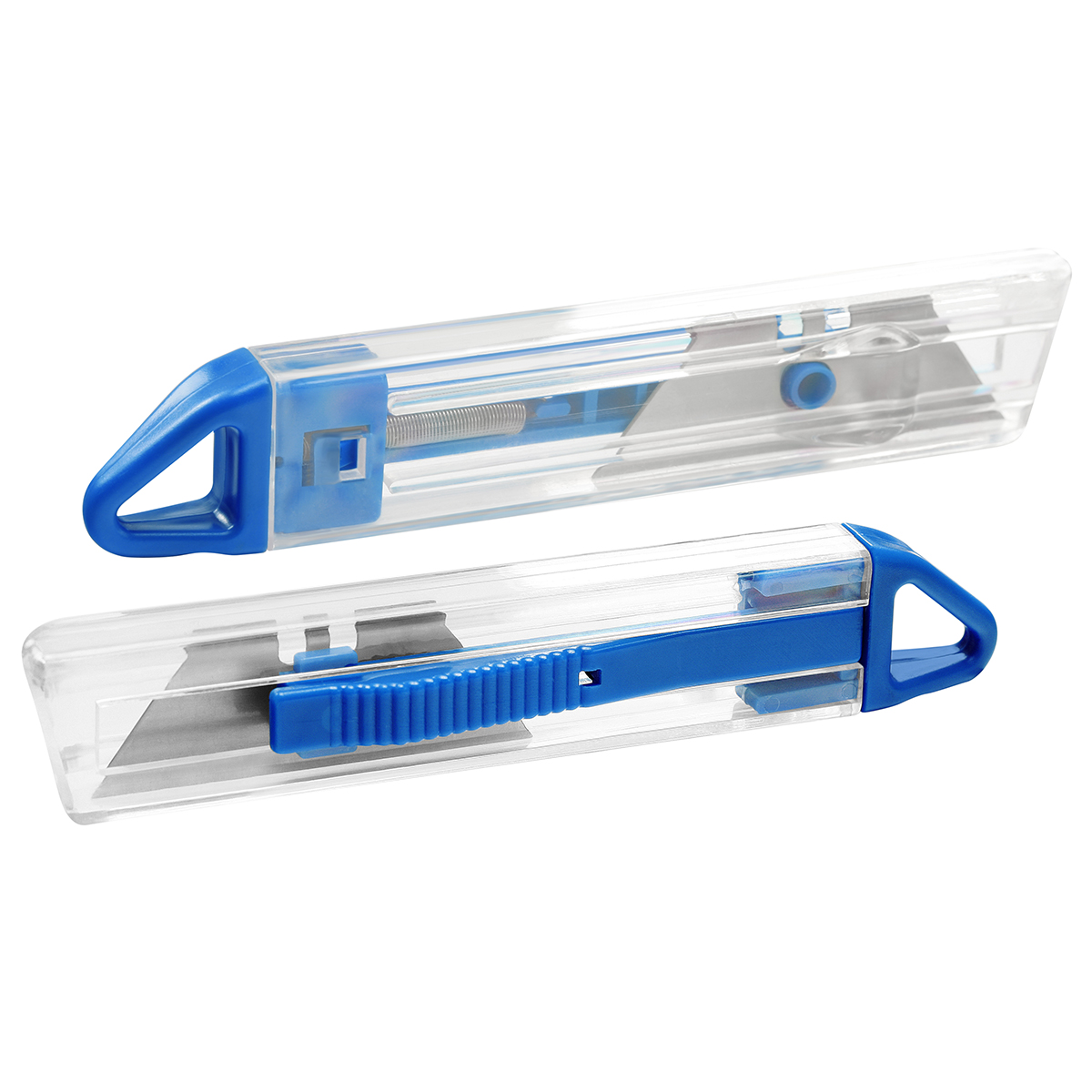 Cutter "Gamma", Grundfarbe transparent, Zusatzfarbe blau