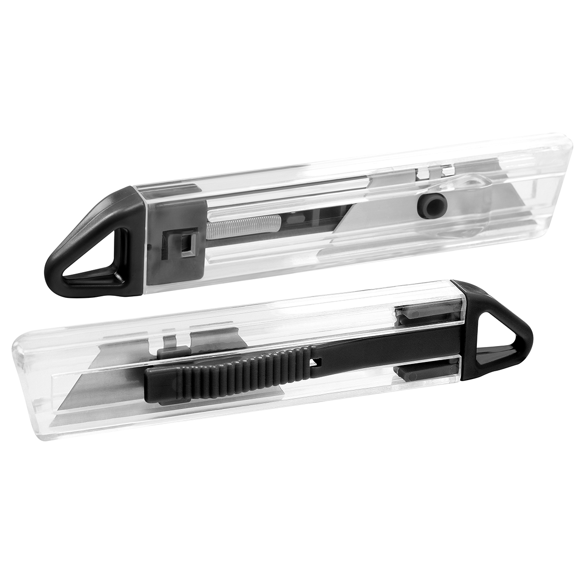 Cutter "Gamma", Grundfarbe transparent, Zusatzfarbe schwarz