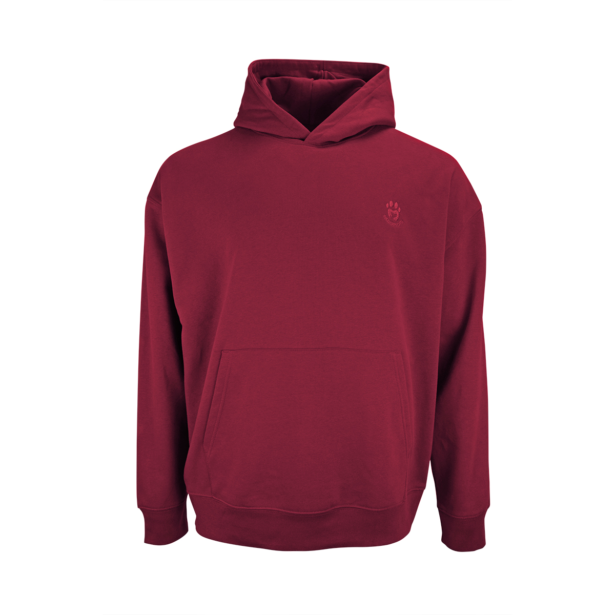 Sweatshirt Flow mit Kapuze, Brokat rot, SPM
