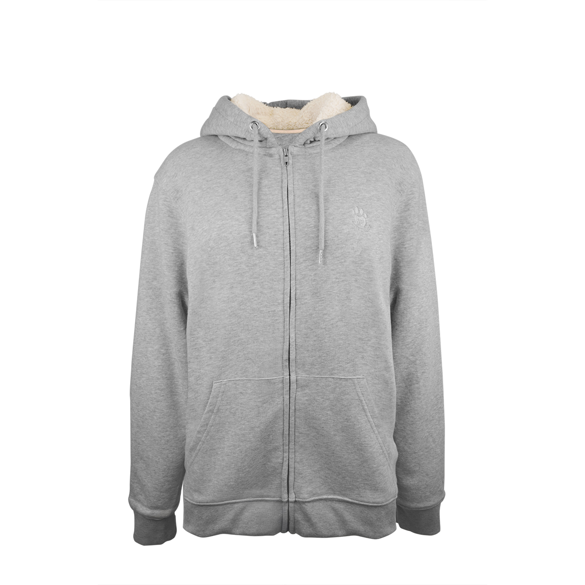 Hoodie Cozy Sherpa, Light Heather Grey, SPM