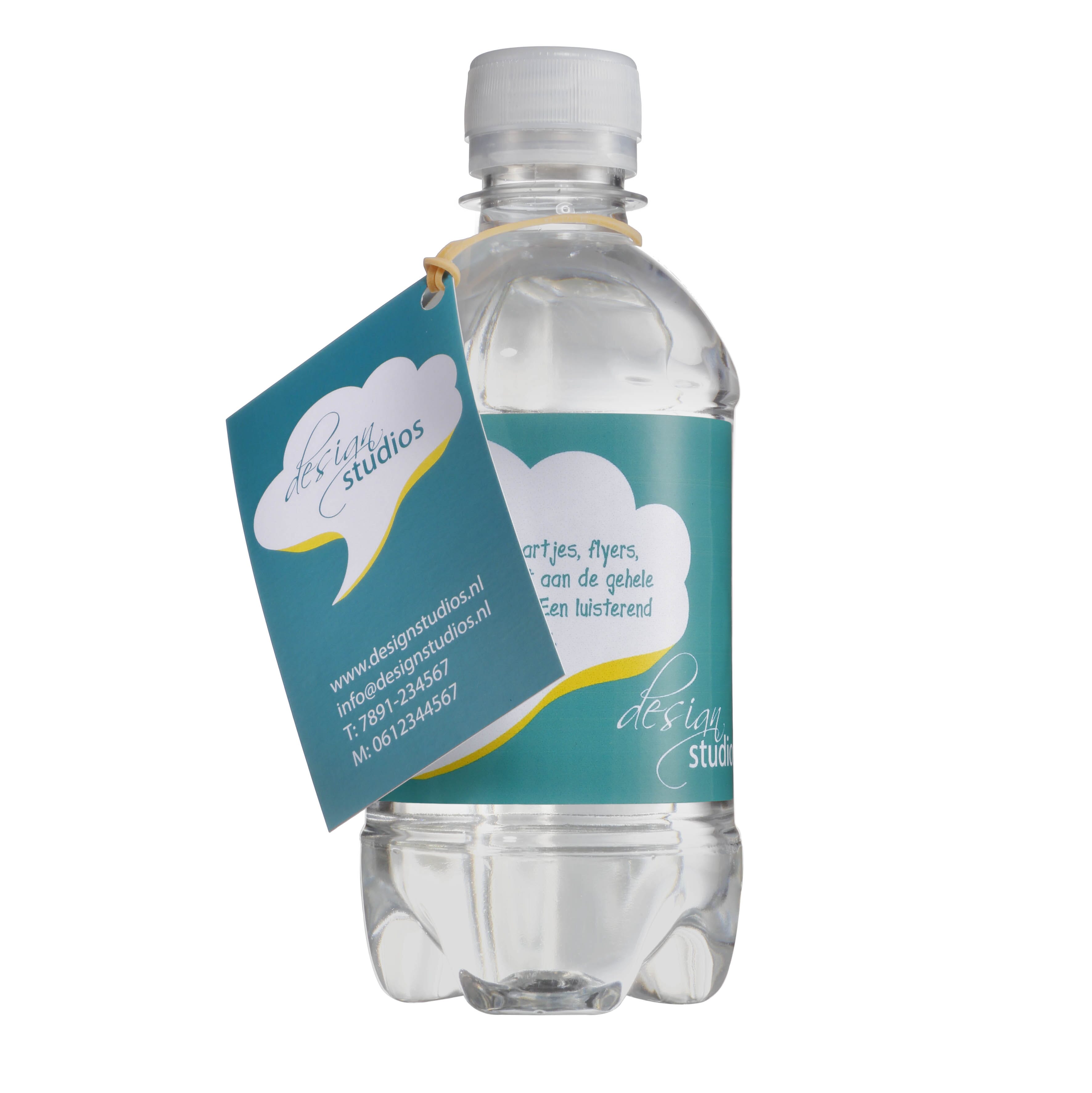 Visitekarte für Wasserflasche