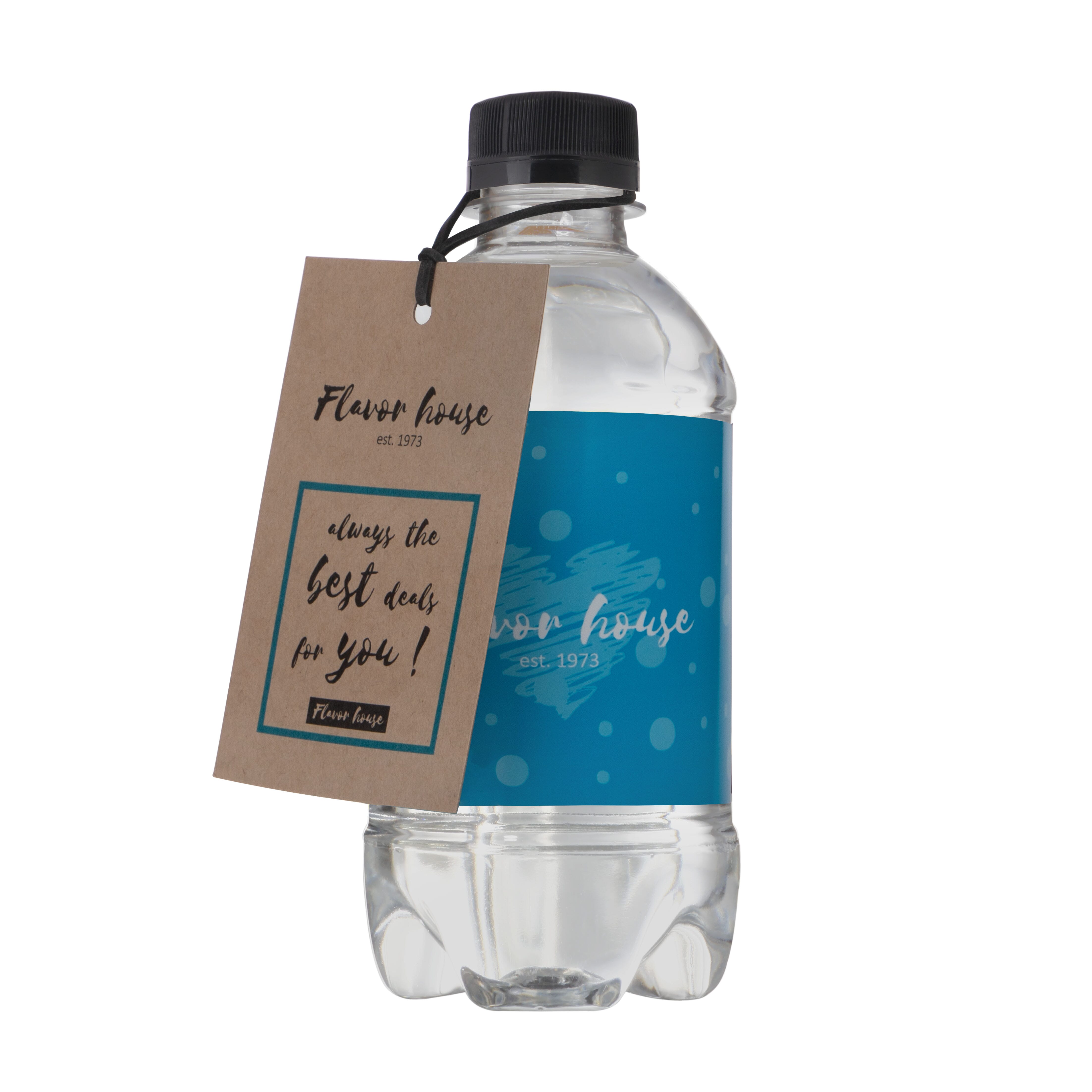 Kraft Karte für Wasserflasche