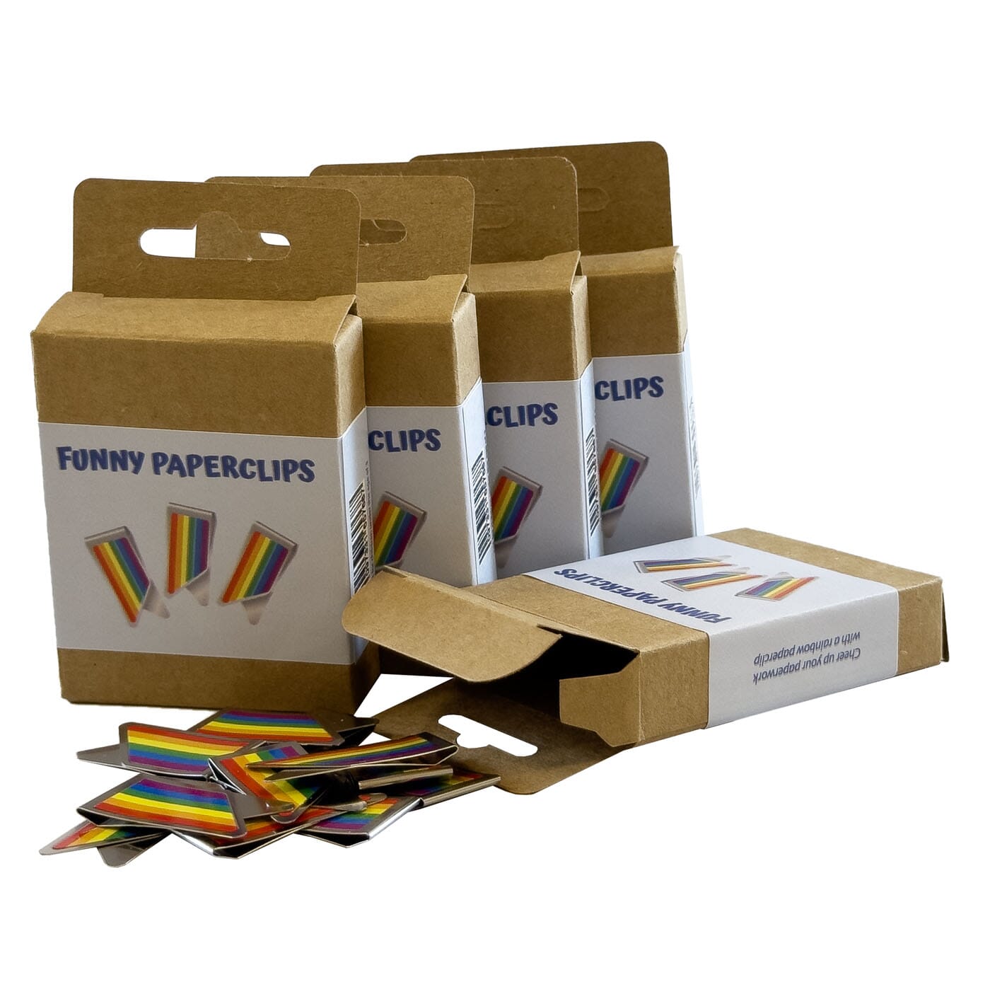 Regenbogen Büroklammer in Blisterverpackung