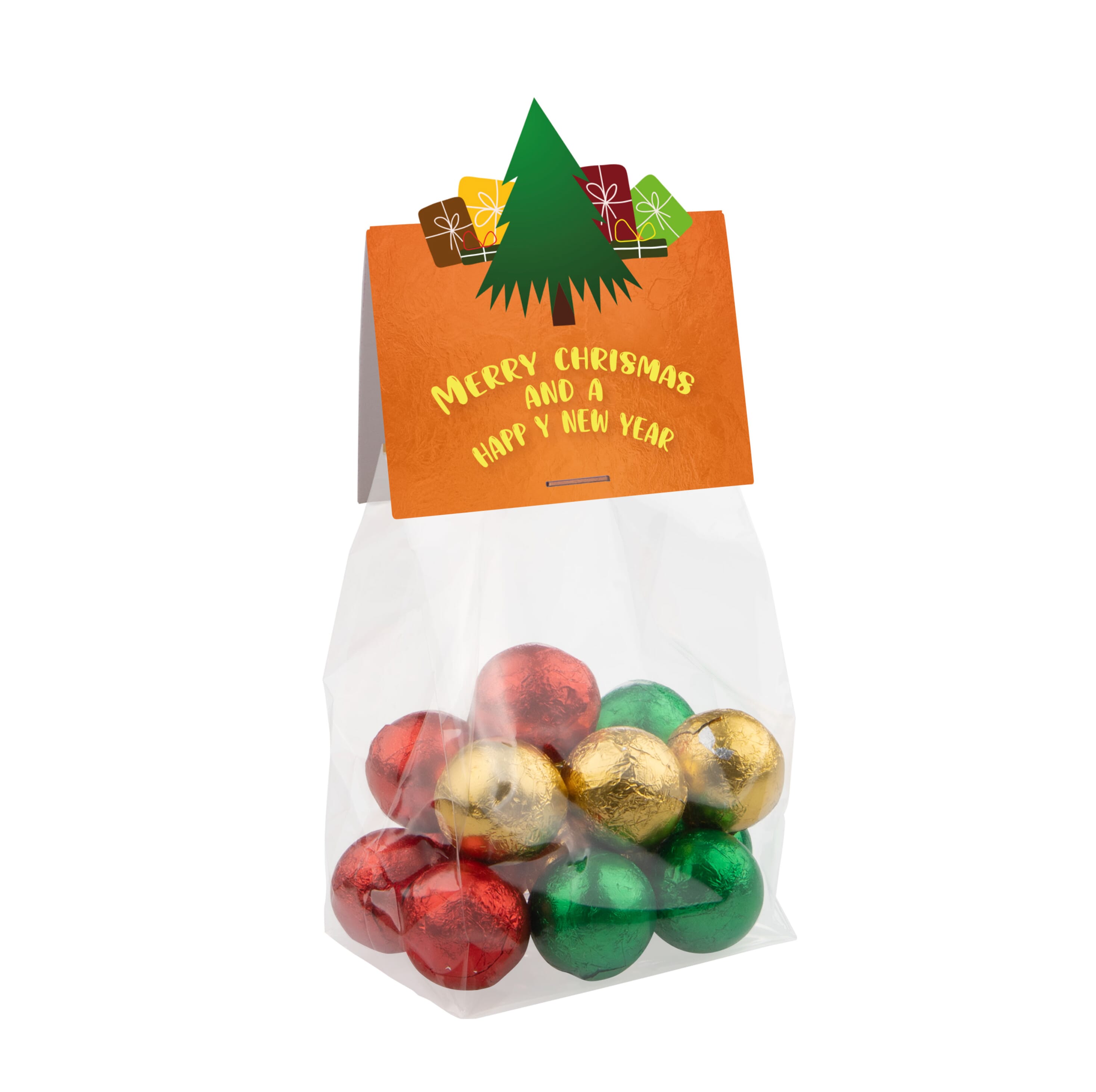 Weihnachten Blockbeutel mit Headerkarte in Ihrer eigenen Form