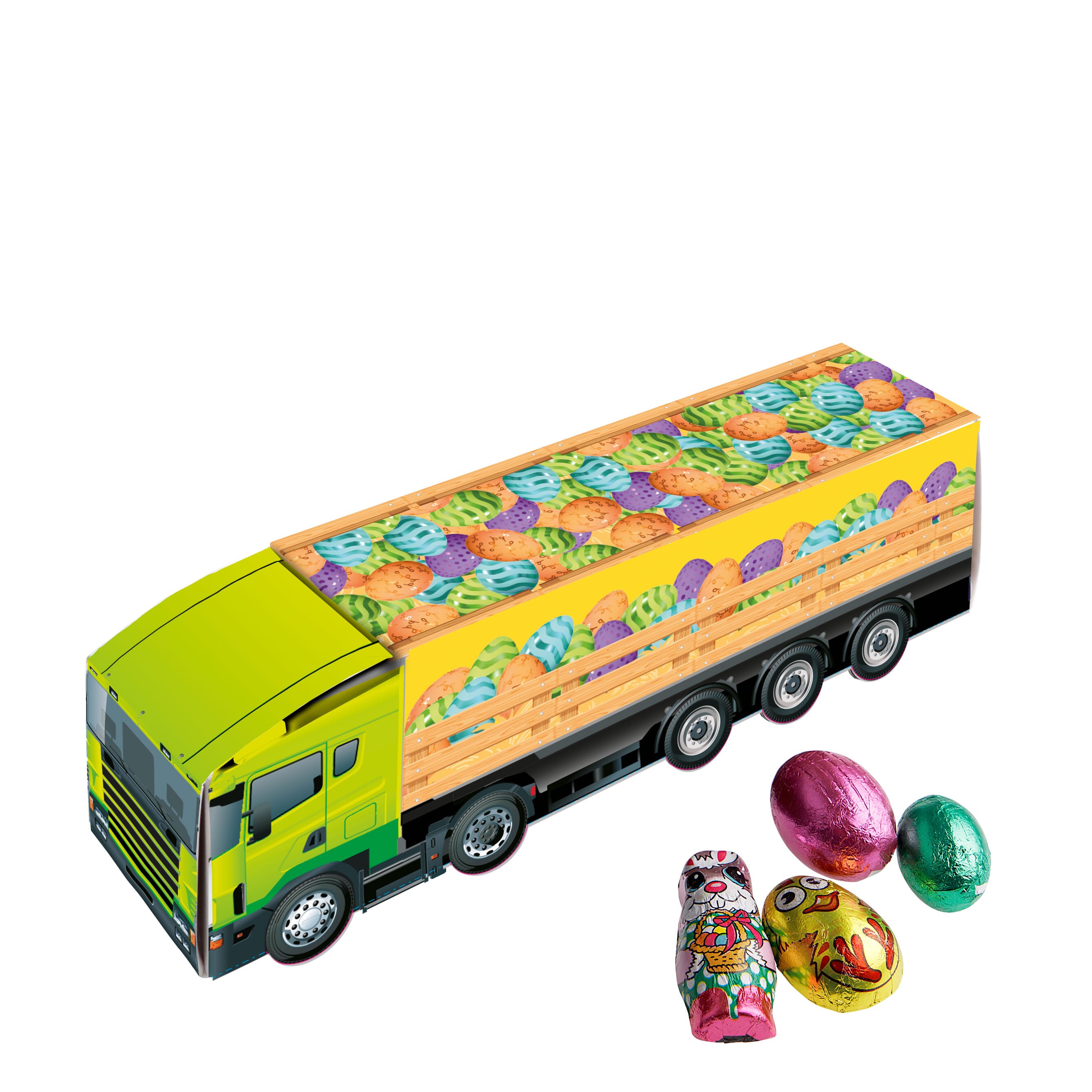 Medium Lkw mit Osterschokolade