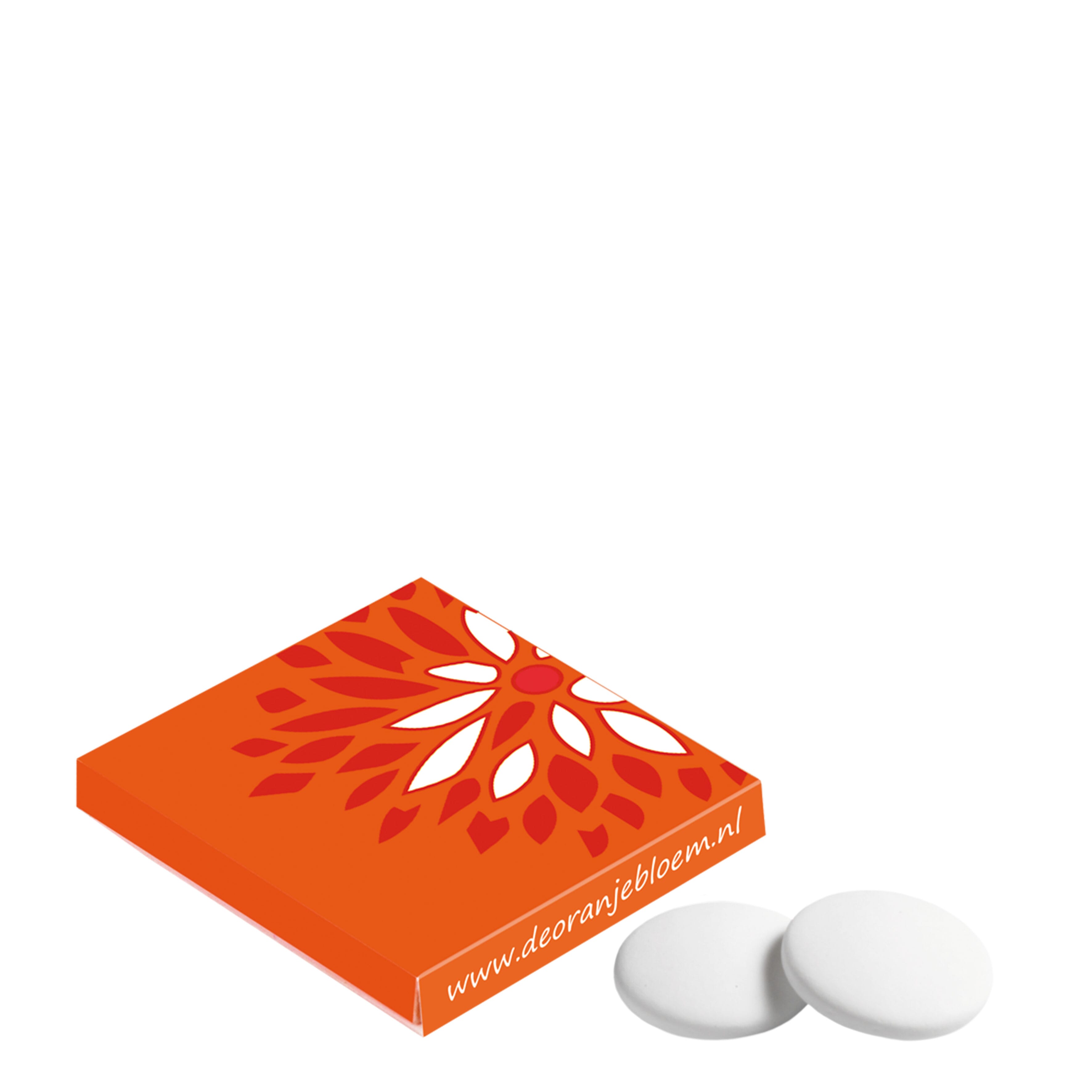 Viereckige Dose mit 4 Imperial Pfefferminz