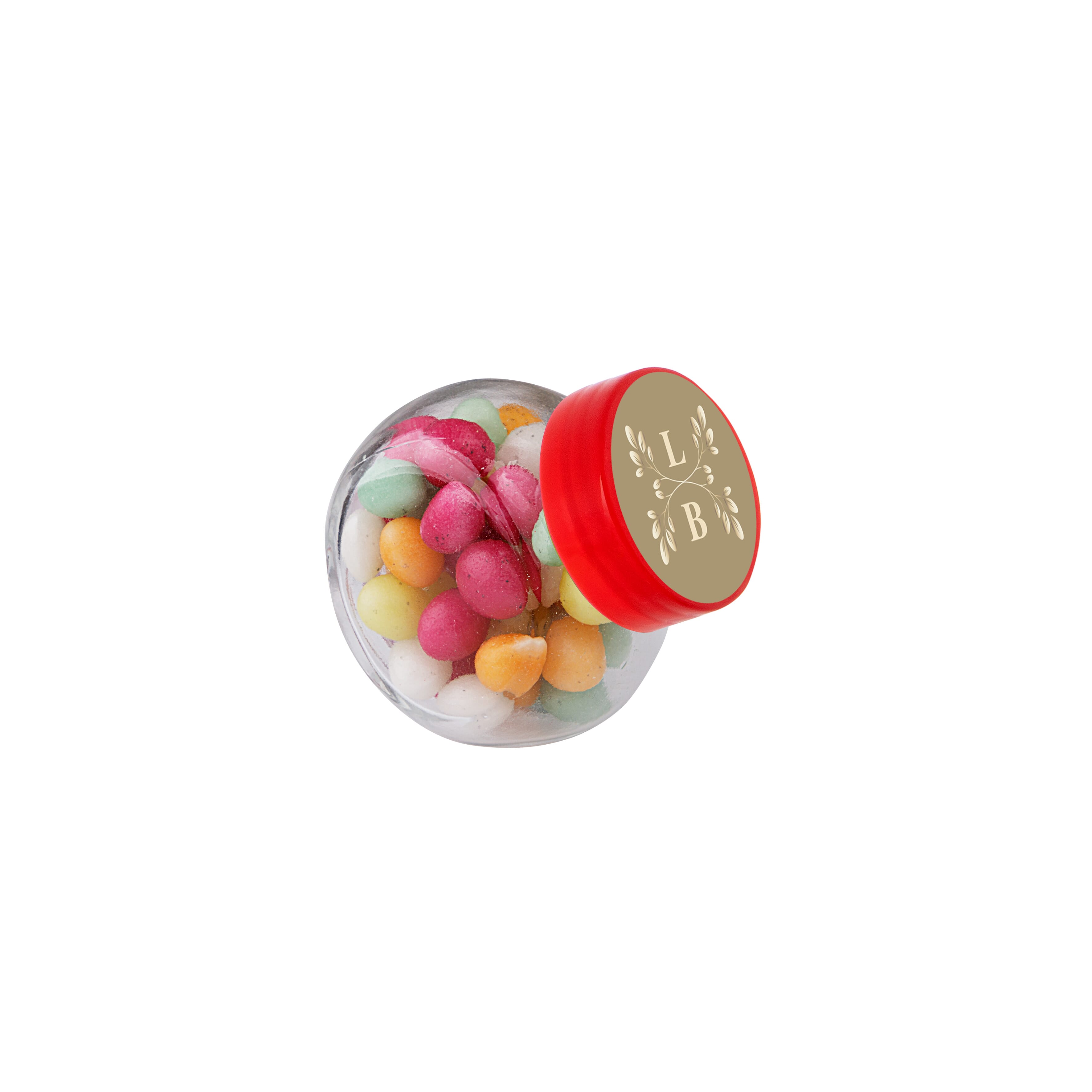 Mikro Glas 50 ml gefüllt mit Süßigkeiten