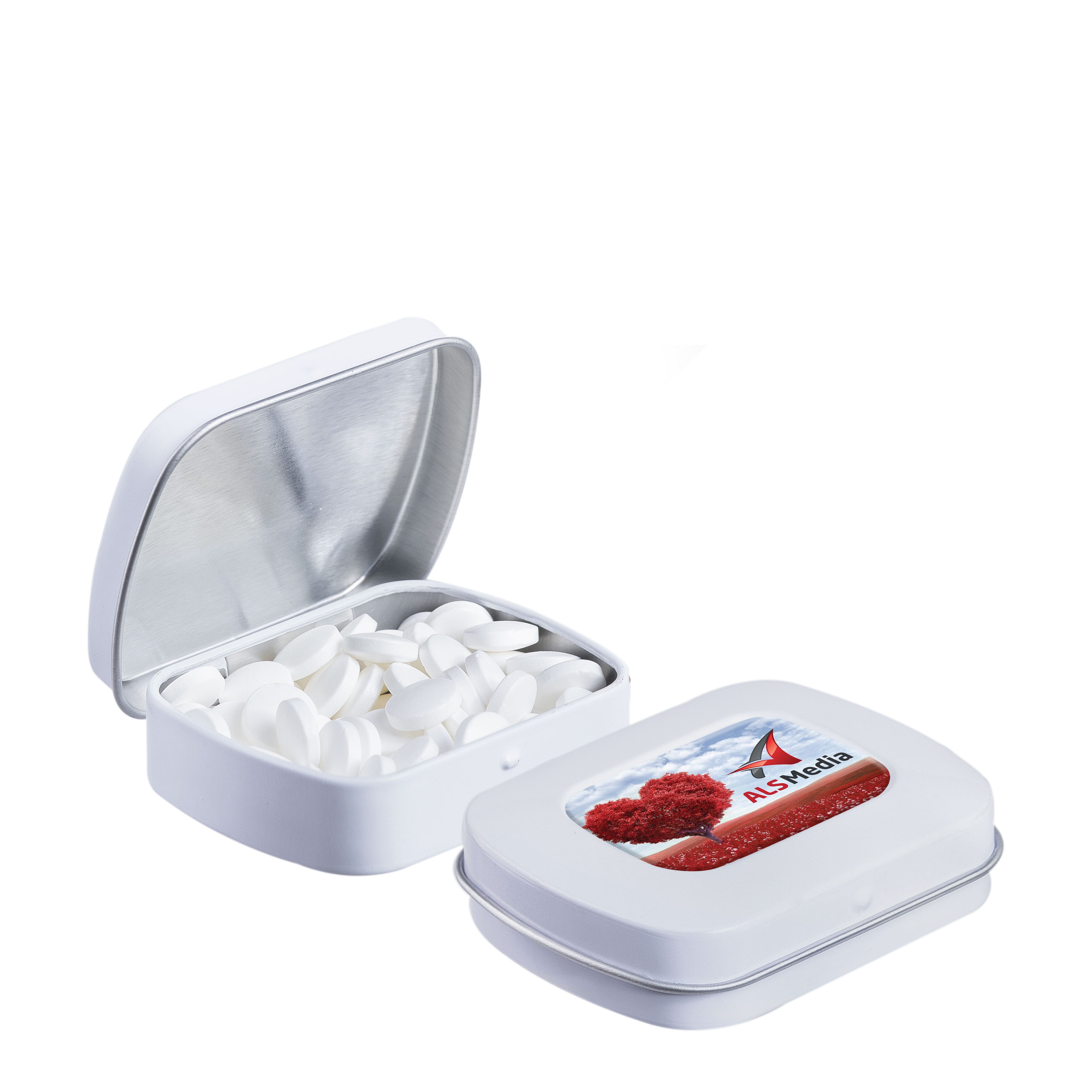 Mini Klappdeckeldose mit Doming mit Minze