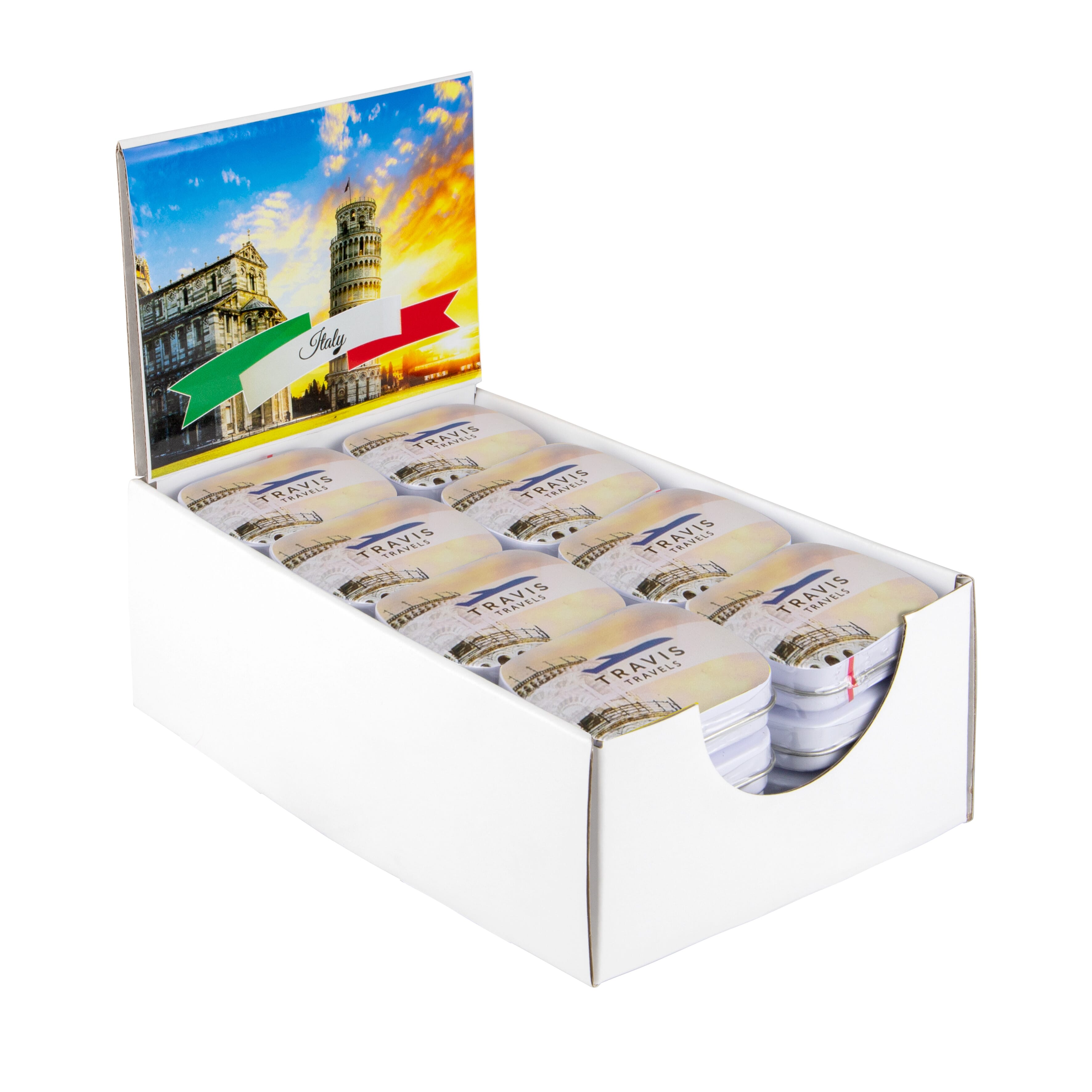 Displaybox mit mini Klappdeckeldose