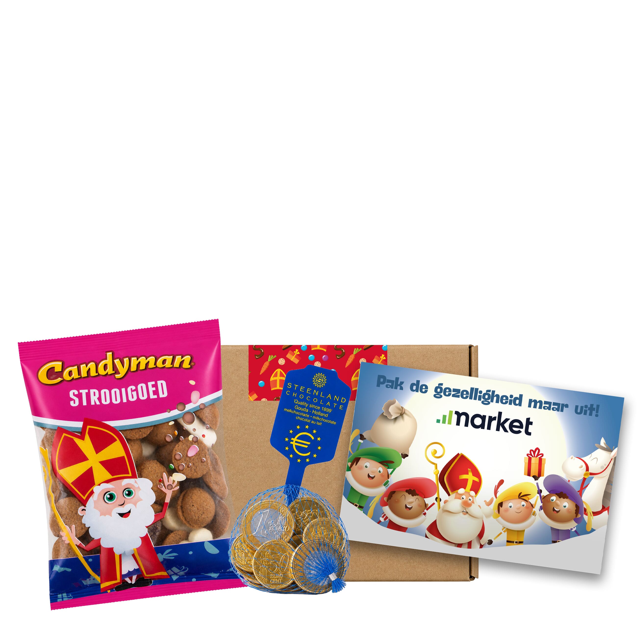 Sinterklaas-Briefkasten A6-5 | Strooisnoepje mit Münzen