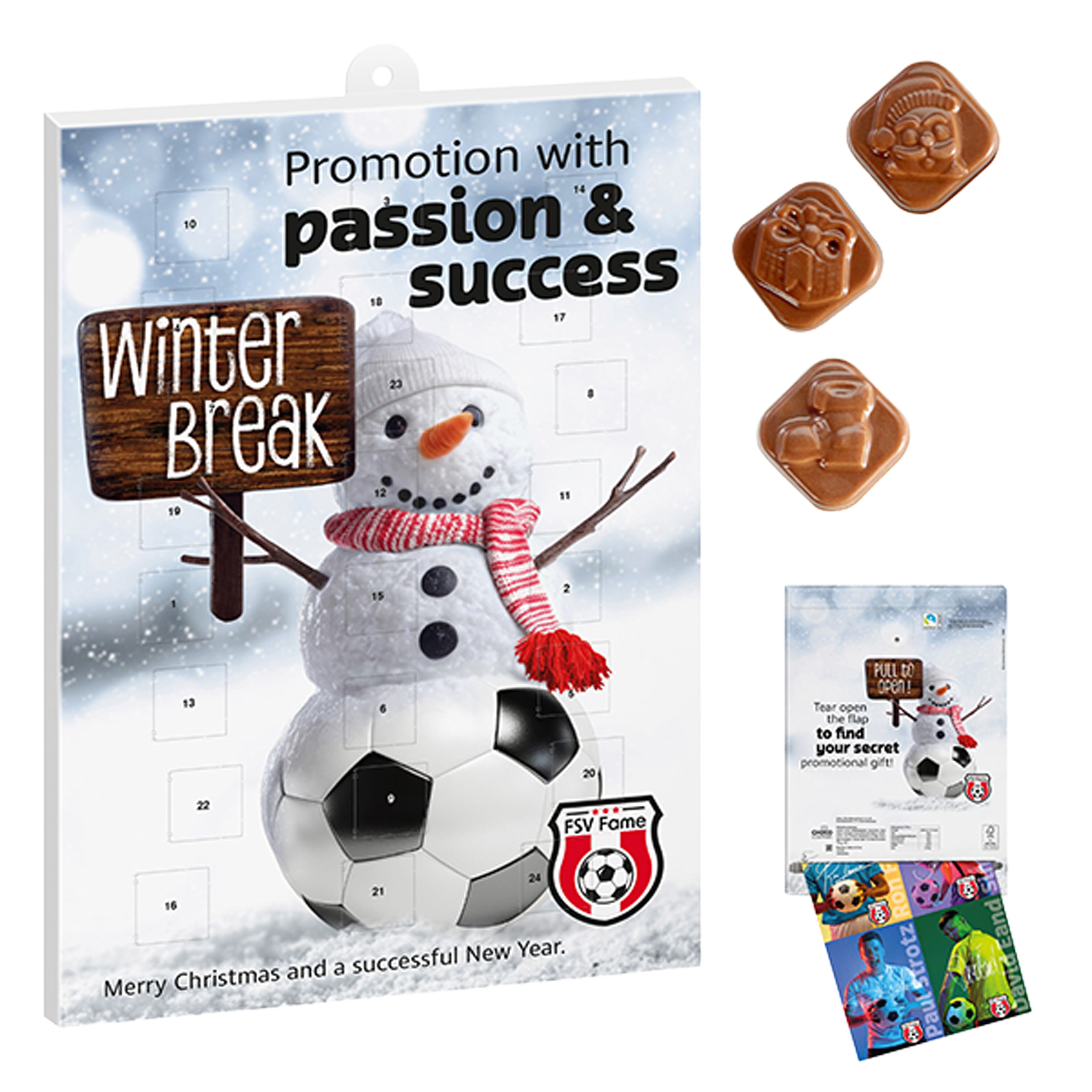 Wand-Adventskalender-Einlage