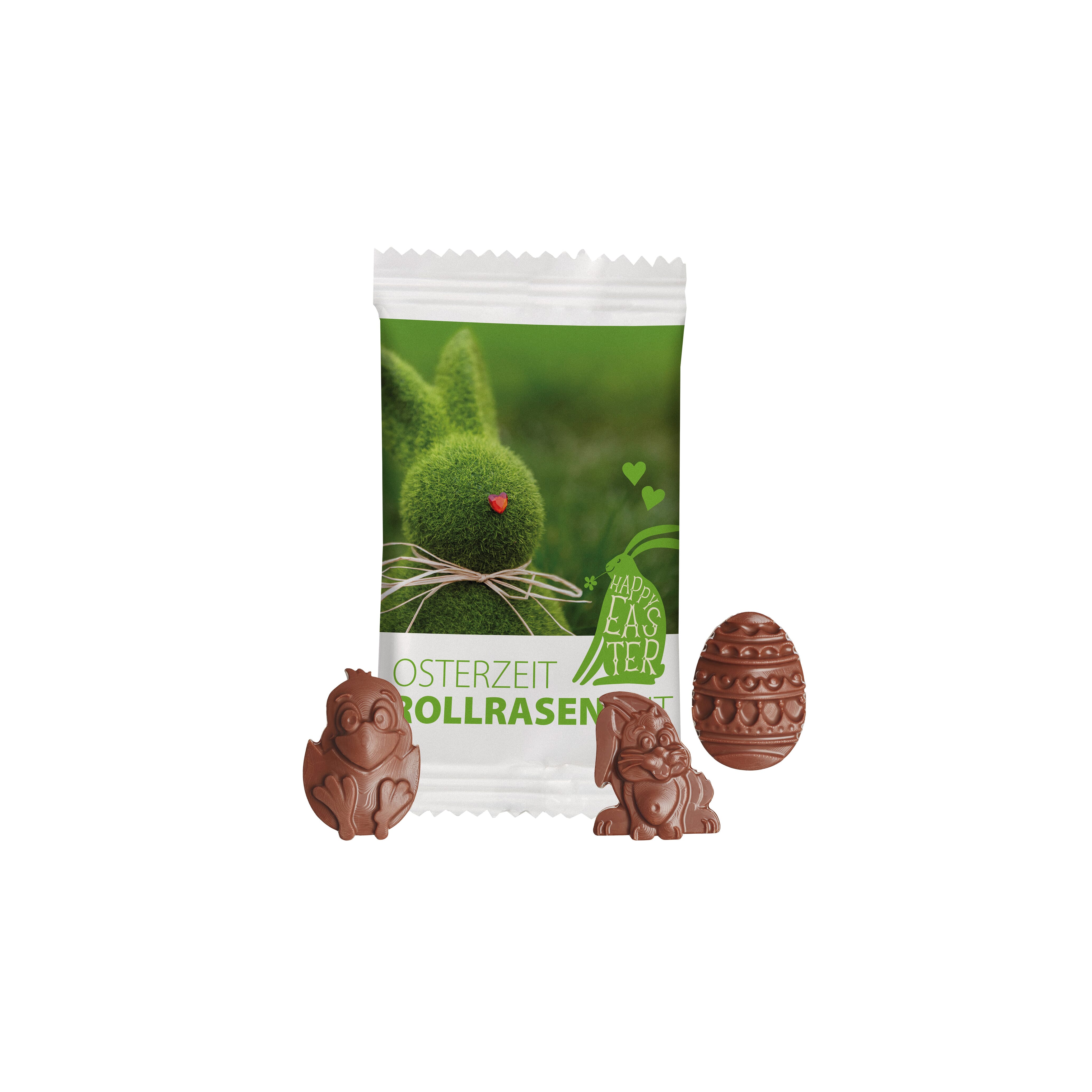 Schokoladen-Osterfigur in Tüte