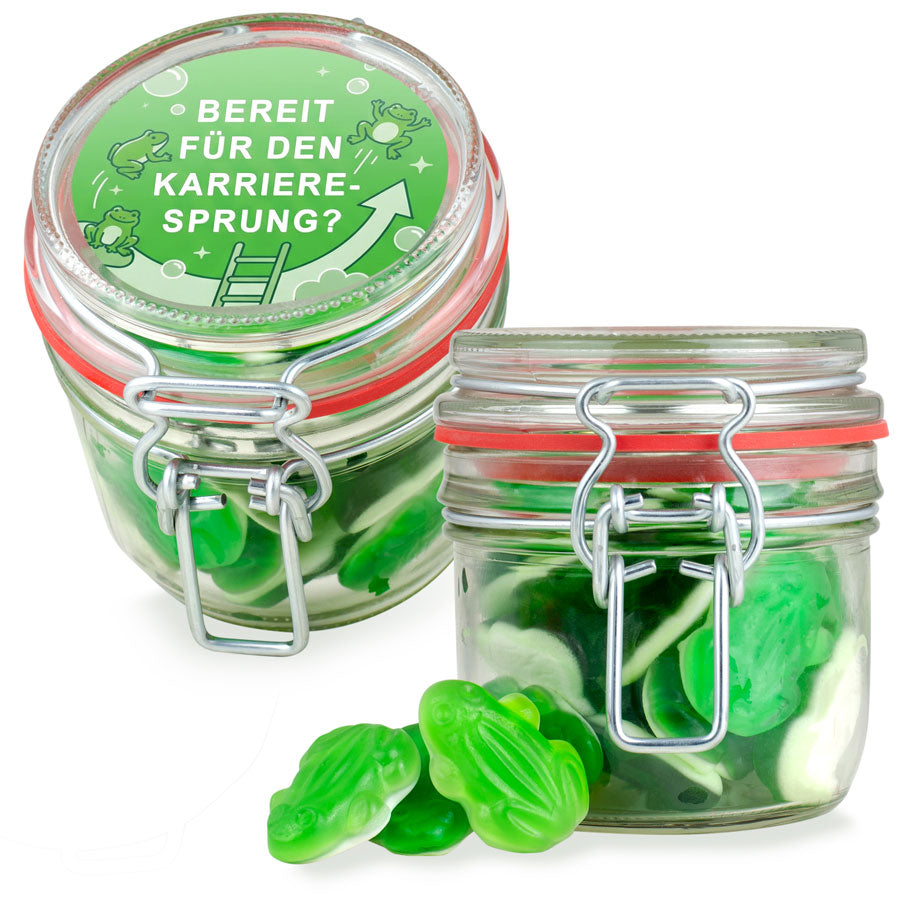 Bügelglas S Frösche