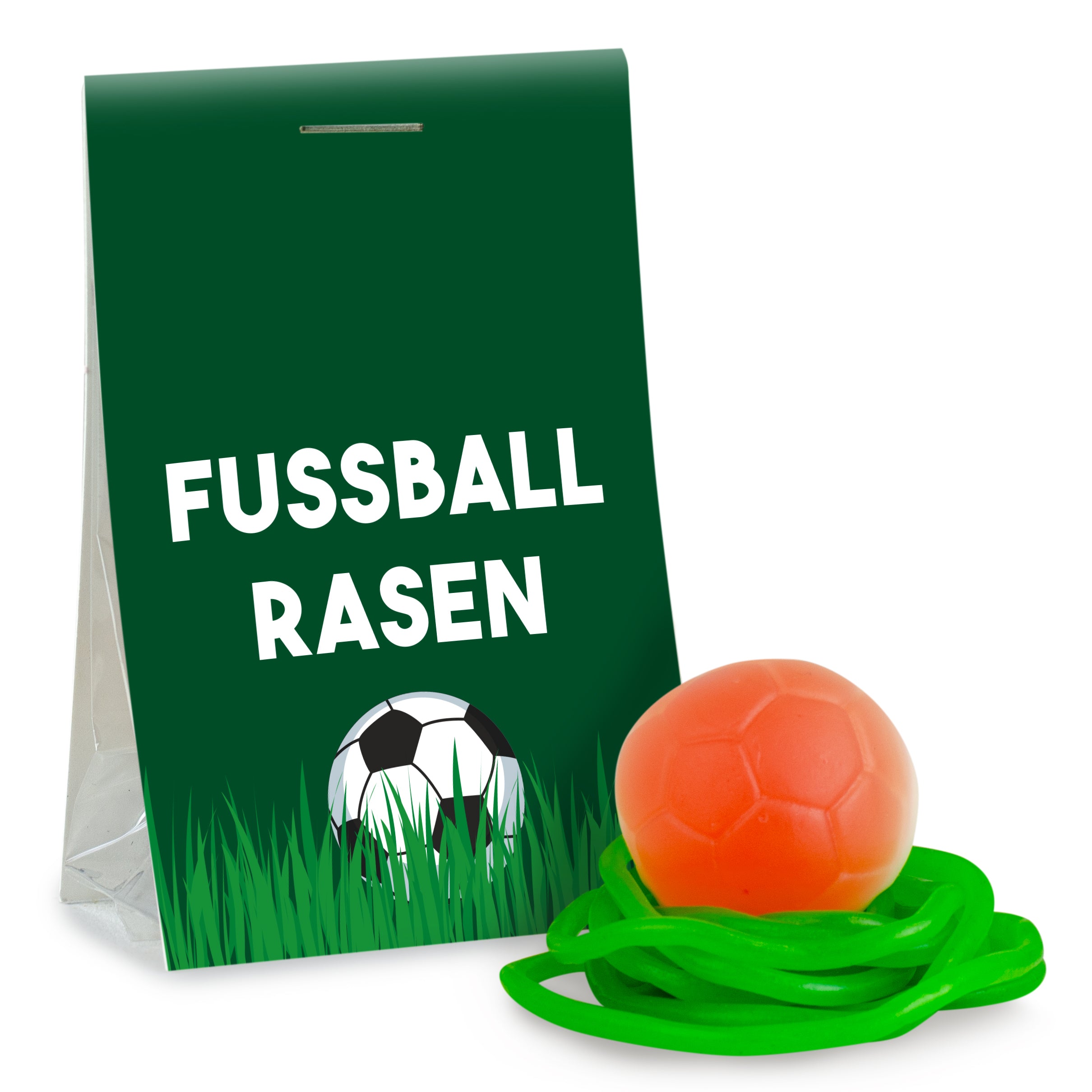 Naschtaschen Fruchtgummi Fussballrasen